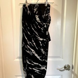Asymmetrical tie dye skirt